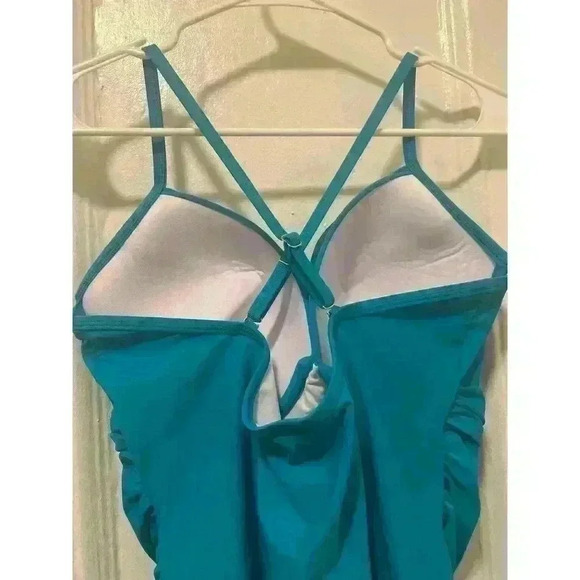 Hilor Aqua One-Piece Criss Cross Back Swimsuit NWT Size 16 - Picture 11 of 11